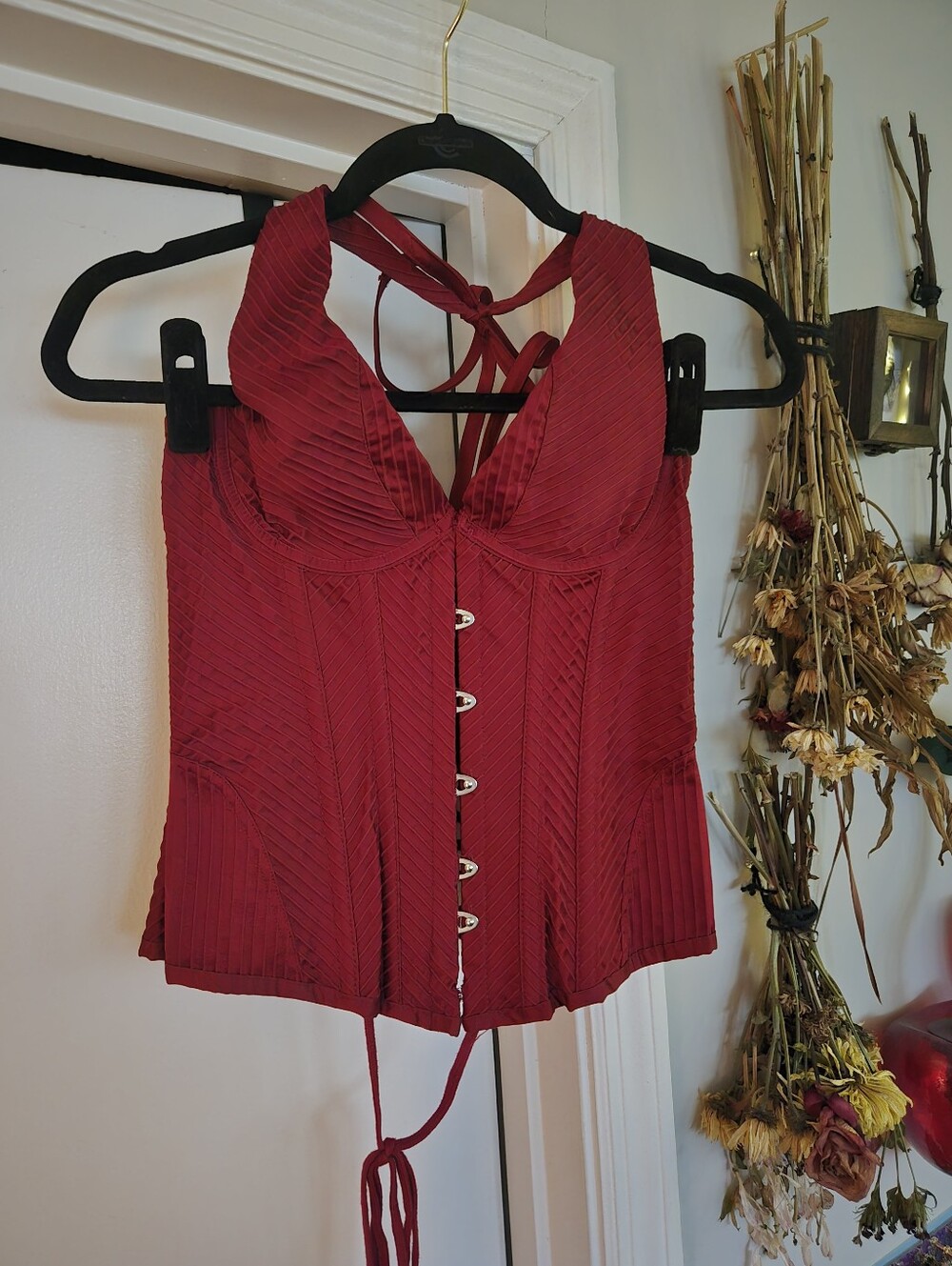 Agent Provocateur Pirates 2008 Red Corset Halter Top Med A/B